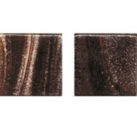 Мозаика стеклянная однотонная JNJ Gold Link 20x20, 327х327 мм GC 45, на бумаге, лист 0.107 кв.м