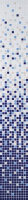 Стеклянная мозаичная растяжка Vidrepur Degradados OSLO-3 № 803/502/511/100/106 31,7X31,7 (на сетке)