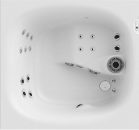 Мини СПА бассейн Jacuzzi Italian Design City Spa 160x150x75 см чаша White обшивка белый пластик (1,5 кВт, аудиосистема)