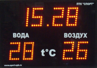 Часы-термометр CT-1.13-2t