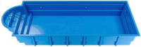 Композитный бассейн Ocean premium Классик 1038 10x3.85x1.5 м цвет: голубой бриллиант
