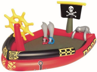Надувной детский бассейн Bestway игровой центр Пиратская лодка+вод. пушка, 191х140х97 см, 53041