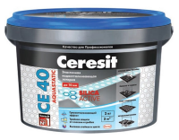 Ceresit Затирка для швов CE 40 Aquastatic 85 Серо-голубой, 2 кг