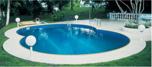 Морозоустойчивый бассейн Sunny Pool восьмерка глубина 1,5 м размер 7,25х4,6 м